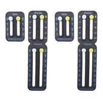2 Sets Score Keeper for Tennis Racket And Padel Easily Mounted Small Tennis Score Board Portable Point Tracker for Recording Points Games And Sets 2 Set juoda/balta