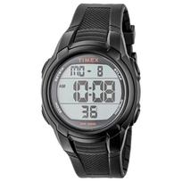 TIMEX T100 Kvarcinis 5 ATM Atsparus vandeniui Juodas Unisex Laikrodis, Mechanizmas, Atsparus, Plastikinis, Ciferblatas, TW5M58400, [Autentiškas] juoda