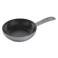 Cast Iron Pan - STAUB - 16 cm - Graphite Gray - Durability - Uniform Cooking - Matte Black Enamel pilka