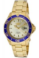 Invicta Pro Diver Quartz 40mm Gold Stainless Steel Gold Officially Imported Watch Men's auksas