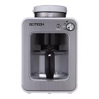 Compact Automatic Drip Coffee Maker with Built-in Grinder UK Adapter