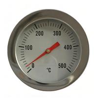 BBQ termometras Nerūdijančio plieno orkaitės termometras Bimetalinis termometras 0-500°C Aukštos temperatūros orkaitės termometras
