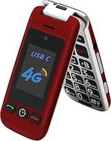 "artfone G6 4G" mobilusis telefonas senjorams Sulankstomas mobilusis telefonas be sutarties, dideli mygtukai, mobilusis telefonas, SOS pagalbos iškvietimo mygtukas, įkrovimo stotelė, garsiakalbis, greita jėga, mobilusis telefonas senjorams, USB-C