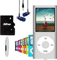 "Hotechs" plono dizaino MP3 grotuvas MP4 grotuvas su 32GB atminties kortele Skaitmeninis LCD ekranas 1,8 colio ekranas FM radijas