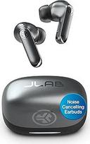 "JLab Epic Pods ANC In-Ear" ausinės "Bluetooth" su triukšmo slopinimu - belaidės 60+ valandų veikiančios ausinės - adaptyvus triukšmo slopinimas, dvigubas garsiakalbis, "Hi-Res Audio", daugiataškis, IP55, aiškūs skambučiai, juodos spalvos