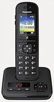 "Panasonic" KX-TGH720FRB DECT skaitmeninis telefonas, belaidis, atsakiklis, bazė ir ragelis, laisvų rankų įranga, skambinančiojo ID, nepageidaujamų skambučių blokavimas, spalvotas LCD ekranas, juodas