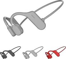 "Queen.Y" kaulų laidumo ausinės "Bluetooth" atviros ausinės belaidės HiFi stereofoninės ausinės su mikrofonu, skirtos sportui, dviračių sportui, bėgimui, treniruoklių salei (pilka)