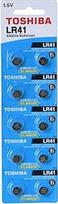 "Toshiba" LR41 1,5 V šarminė baterija 10 baterijų