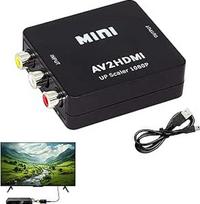 1 x RCA į HDMI keitiklis, 1080P AV į HDMI keitiklis su USB maitinimo kabeliu, kompozitinis CVBS AV į HDMI vaizdo garso adapteris, skirtas PS2/3, Wii, Xbox N64, VHS, VCR, DVD, kompiuteriui, TV kamerai, palaiko PAL/NTSC