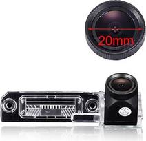 20 mm objektyvas HD spalvotas parkavimo pagalbos automobilis atbuline eiga kamera Super plataus kampo vandeniui atsparus naktinio matymo automobilinis fotoaparatas VW Caddy B5 B6 Passat 3C 3B Jetta Sagitar Multivan T5 Golf Plus Polo