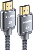4K HDMI kabelis 3M HDMI laidas - "Snowkids" itin didelės spartos 18Gb/s HDMI 2.0 kabelis 4K @ 60 Hz suderinamas su "Fire TV", 3D palaikymas, Ethernet funkcija, vaizdo įrašas 4K UHD 2160p, HD 1080p, 3D kompiuteris ir kt.