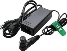 Dešiniojo kampo XLR 4 kontaktų maitinimo šaltinio adapteris, skirtas "Sony PMW400 3500V F5500V Z750 Z580 Canon C400 C500 MKII Panasonic AK AJ Cinema Camera Monitor 12V 4A DC