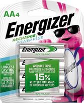 Energizer Recharge Power Plus AA 2300 mAh įkraunamos baterijos, iš anksto įkrautos, 4 vnt.