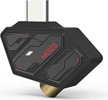 Hidizs SD2 Nešiojamasis C tipo ausinių stiprintuvas su 3,5 mm adapteriu Dongle DAC Hi-Res Audio dekoderis su aukštos kokybės garsu Juoda