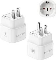 LENCENT A ir B tipo kombinuotas kelioninis adapteris JAV, Kanadai, Meksikai, Tailandui, Vietnamui, Dominikos Respublikai, Kosta Rikai, Kolumbijai, kelioninis kištukinio lizdo kištuko adapteris