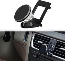 Magnetinis mobiliojo telefono laikiklis, suderinamas su "Audi A4 B8" ir "Audi A5 8T Sportback", tinkantis išmaniajam telefonui ir GPS, su automobiliniu mobiliojo telefono laikikliu, reguliuojamu 360 laipsnių kampu (juodas)