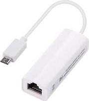 Mikro USB į RJ45 moterišką OTG 100Mbps Fast Ethernet tinklo adapteris, suderinamas su planšetiniais kompiuteriais (Windows, Mac OS X, Linux), Raspberry Pi ir kai kuriais "Android" įrenginiais (TV Box .ect) (Micro USB)
