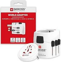 SKROSS | 1.103165 | Pro Light-World | Universalus kelioninis adapteris, skirtas 2 arba 3 kontaktų lizdams - iš daugiau kaip 200 šalių ir daugiau kaip 200 šalių - maksimali galia 1535 W - apsauga nuo elektros smūgio