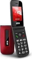 SPC Titan 2 - sulankstomas 4G telefonas vyresnio amžiaus žmonėms su dideliais mygtukais, garsiu skambučiu (105 dB), 2,4 colio ekranu | Lengva naudoti ir nuotoliniu būdu konfigūruojamas | 3 tiesioginio rinkimo mygtukai | Baterija veikia iki 7 dienų - raudo
