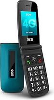 SPC Titan 2 - sulankstomas 4G telefonas vyresnio amžiaus žmonėms su dideliais mygtukais, garsiu skambučiu (105 dB), 2,4 colio ekranu | Lengva naudoti ir nuotoliniu būdu konfigūruojamas | 3 tiesioginio rinkimo mygtukai | Baterija veikia iki 7 dienų - mėlyn