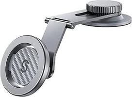 SYNCWIRE tinka "MagSafe" automobilio laikiklis universaliam prietaisų skydeliui ir "Tesla" ekranui, kevlaro sidabro spalvos magnetinis telefono laikiklis automobiliui, itin stabilus magnetinis automobilio telefono laikiklis