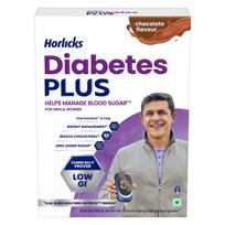Horlicks Diabetes Plus Šokoladinis Aukšto Baltymų Kiekio Aukšto Pluošto Maistingas Gėrimo Milteliai 400g 1 Pakuotė
