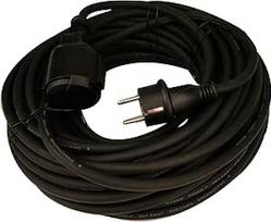 Unitec 44563 H05RR-F 3G prailginimo vamzdelis 1,5 mm² / 10 m guminis juodas (importas iš Vokietijos)