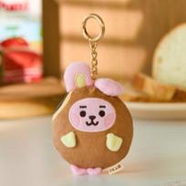 BT21 Kepyklėlės pliušinis raktų pakabukas COOKY brown