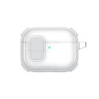 AmazingThing Titan Pro Mag dėklas Clear skirtas AirPods Pro 3 – baltos spalvos