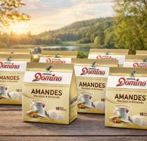 Kavos pagalvėlės DOMINO  AMANDES  18 vnt.
