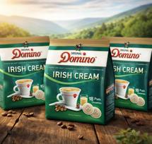 Kavos pagalvėlės DOMINO  IRISH CREAM  18 vnt.