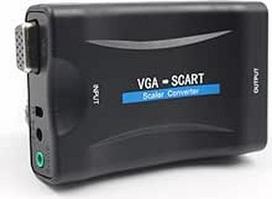 "Diyeeni" VGA į "Scart" keitiklis VGA į "Scart" vaizdo garso adapteris su VGA kabeliu Nuotolinio valdymo pultas, skirtas NTSC PAL SECAM standartinio formato televizoriaus įėjimui