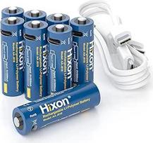 "Hixon" įkraunama ličio AA baterija, 8 vnt. 1,5 V AA baterijų