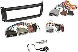 "Sound-way" 1 DIN automobilinio radijo imtuvo priekinė plokštė, radijo rėmelis, ISO jungties kabelis, antenos adapteris, suderinama su "Chrysler", "Dodge", "Jeep
