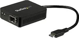 "StarTech.com" USB-C šviesolaidžio keitiklis - atviras SFP - USB 3.0 Gigabit Ethernet tinklo adapteris - 1000BASE-SX/LX - "Windows" / "Mac" / "Linux