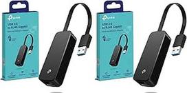 "TP-Link UE306" USB ir Ethernet adapteris, USB 3.0 ir RJ45 1000Mb/s Ethernet LAN tinklo adapteris, galima prijungti ir naudoti "Nintendo Switch", "Windows 11/10/8.1", "Mac OS" ir "Linux" OS (2 vnt.)