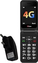 "TTfone TT760" sulankstomas 4G telefonas su dideliais mygtukais senjorams ir avariniu mygtuku - atrakintas pagrindinis mobilusis telefonas (juodas, su įkrovikliu)