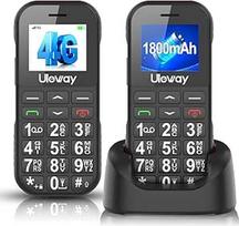 4G senjorų mobilusis telefonas be sutarties, 1800 mAh baterijos mygtukinis mobilusis telefonas senjorams, pensininkams su dideliais mygtukais, paprastas didelis mygtukinis mobilusis telefonas su įkrovimo stotele, SOS avarinis telefonas