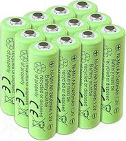 AA 1,2 V Ni-MH įkraunamos baterijos, AA 2400 mAh 1,2 V saulės baterijos, dvigubai įkrautos baterijos, skirtos saulės žibintams lauke, kelio žibintams (12 vnt.)
