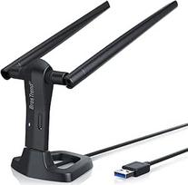 BrosTrend 1200Mbps USB WLAN atmintinė Linux Kali, Ubuntu, Mint, Debian, Lubuntu, Xubuntu, Mate, LMDE, Zorin, PureOS, Raspberry Pi 2+, Windows 11, 5GHz+ 2.4GHz, 2 x 5dBi Wi-Fi antenos, USB3.0