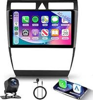 Hodozzy Automobilinis radijas 4G + 64G, skirtas Audi A6 C5 1997-2004 S6 1999-2004 RS6 2002-2006 Android 9 colių InCell jutiklinio ekrano navigacija Carplay Belaidis Android automobilis, radijas 2 DIN Bluetooth DSP WiFi FM RDS