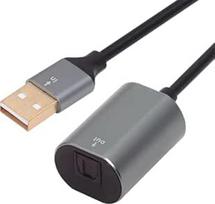 NFHK A tipo SPDIF Toslink optinio garso lizdas Opt USB2.0 vyriškos lyties į skaitmeninį optinio pluošto garso sąsajos moterišką adapterio kabelį nešiojamam kompiuteriui (20 cm)