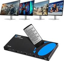OREI 4x4 HDMI 4K matricos jungiklis / skirstytuvas (4 įėjimai, 4 išėjimai) su nuotolinio valdymo pultu Palaiko UltraHD 4K @ 60Hz 4:4:4, HDR, YUV, HDMI 2.0, HDCP 2.2, 3D, 1080p, 18GBPS - mažinimo skaleris (4K ir 1080p kartu)
