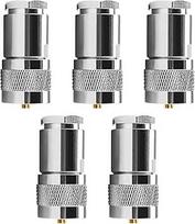 PL259 Kabelio spaustukas Suspaudimo jungtis Koaksialinis adapteris 7D-FB Ecoflex 10 RG213 RG214 LMR400 Pakuotė 5 vnt.
