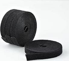 StarTech.com 4er-Pack 4,6 m Klettbandrollen, 12,7 mm ilgio, Schwarz, zuschneidbare Wiederverwendbare Kabelbinder, Klettverschlussband