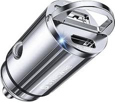 SYNCWIRE 90W Cigaretės žiebtuvėlio USB C ir USB automobilinis adapteris [PD 45W ir QC 45W] Super mini viso metalo automobilinis įkroviklis USBC greitasis įkrovimas, suderinamas su "iPhone 15 14 13 13 12 Pro Max", "Google Pixel 7 6", "Samsung