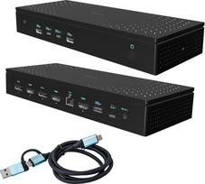 i-tec Universal 5x 4K/60Hz Display Docking Station 2xDP 3xHDMI LAN 2.5Gbps Audio 2x USB-C Power Delivery 100W | CA5MONITORDOCKPD | 8595611707001
