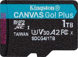 Kingston Memory card microSD 1TB Canvas Go! Plus 200MB/s A2 U3 V30 | SDCG4/1TBSP | 740617348125