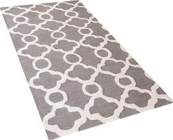 Beliani Vilnos kilimas 80 x 150 cm pilkas ZILE