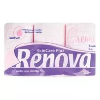 Tualetinis popierius RENOVA SKIN CARE PLUS, 6 vnt.